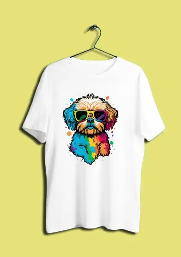 [DESIGN 6] Knite Wolf Graphic Print T-Shirt - Soft Fabric, Trendy Design (Only ₹99)