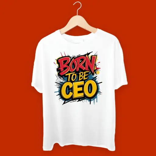 CEO Men Solid Round Neck T-Shirt 