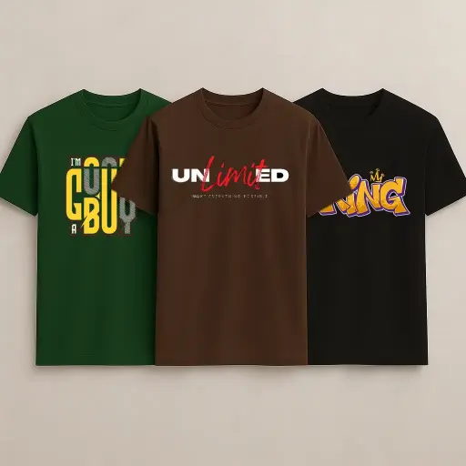 Knitewolf Men's Tshirt Pack of 3