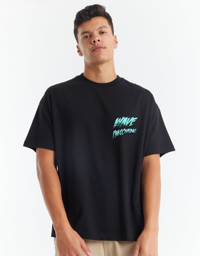 Knite Wolf Premium oversize T-shirt Black