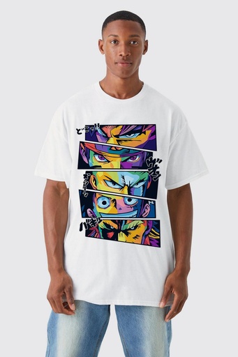 Knite wolf Men's oversize White T-shirt  Premium 180 Gsm MHA edition